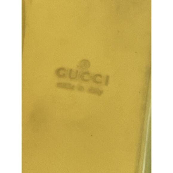 Gucci Marola Rubber Jelly Interlock GG Flat Sandals •Women 39/8.5• Yellow Italy - Picture 9 of 10